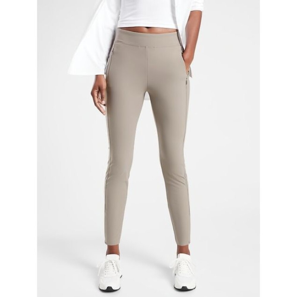 Athleta Stellar Tight Leggings Bluff Grey Fitted Work Size 16 MSRP$ 98‎